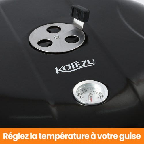 Thermomètre barbecue couvercle