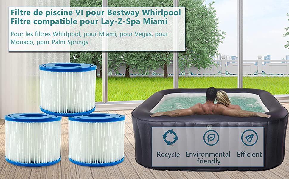 12 Cartouches Filtrantes De Rechange Pour Piscine Lay-Z-Spa Bestway Flowclear Bestway SPA Type VI -Piscine Soldes AAHKMJXYDAFdJAOAIMEbOAchxxmgmvIItZS6o7wq5RbzOezTYu Su7VNV
