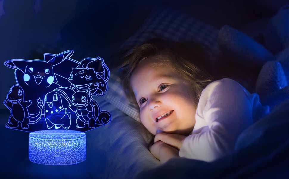 Veilleuse Lampe De Nuit 3D Pokemon Pikachu Lampe De Chevet LED Télécommande Touche 16 Couleurs Changeantes Prise USB -Éclairage Domestique AAHKMJXYDAFdJAOAIMEbOAchxxmgmvIItZS6o7wq5RbzOezTYu Su7VNV