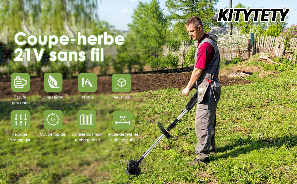 Débroussailleuse Sans Fil 21V - Coupe Bordures Avec Capot De Protection, 2 Batteries Et Chargeur Pour Jardin, Léger Et Facile -Jardin Doux Soldes Magasin AAHKMJXYDAFdJAOAIMEbOAchxxmgmvIItZS6o7wq5RbzOezTYu Su7VNV bILW8E32j1EjThAIaSDXLNVKhoEqozNGA8tb2h5VevVMyf5hFhclKWdMU7WlFurgb9w7L7e0=