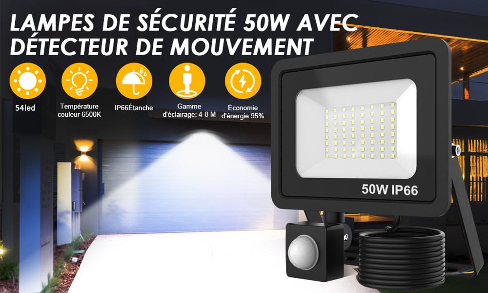 Osram Projecteur LED Avec Détecteur de Mouvement 30W – 6500K