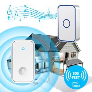 Carillon Sans Fil Enfichable - SDLOGAL Sans Fil Sans Pile, 60 Mélodies 5-Niveaux Volum Et, LED Flash, Kit De Carillon Avec 150 Mètres, LED Flash -Dagrand Magasin AAHKMJXYDAFdJAOAIMEbOAchyxnZbo9Kty7R s5oTT0wTrxv0ZE7 Kg1X6yLotYOCKU09h9klo92tubImOj4WthypL4OElv0ifnoMOfLEOVwg45SPt0h9WHiLJ1LNjyz6Ew=