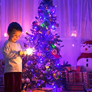 Guirlande Lumineuse Extérieure, 10M 100 LED Guirlande Lumineuse Sapin Multicolore Avec 8 Modes, étanche IP44 Pour Chambre Balcon, Jardin, Galustrade, Noël, Intérieur Extérieur Décoration - Multicolore -Lemax Decor Magasin AAHKMJXYDAFdJAOAIMEbOAchyxnZbo9Kty7R s5oTT0wTrxv0ZE7 Kg1X6yLotYOCKVSs58rvEIvDhLf0XTL