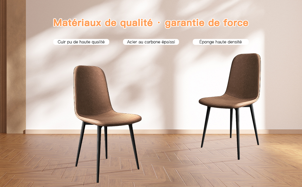 Lot De 4 Chaise Salle à Manger Scandinaves, Chaise Rembourrée De Cuisine, Rétro Chaise De Bureau Avec Pieds En Métal, Confortable Et Durable, Café-Noir -Homcomes Boutique AAHKMJXYDAFdJAOAIMEbOAchyxnZbo9Kty7R s5oTT0wTrxv0ZE7 Kg1X6yLotYOCKWsteia 9UBF1e2MX
