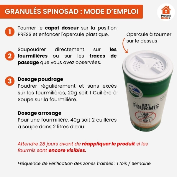 mode d'emploi anti fourmi naturel spinosad