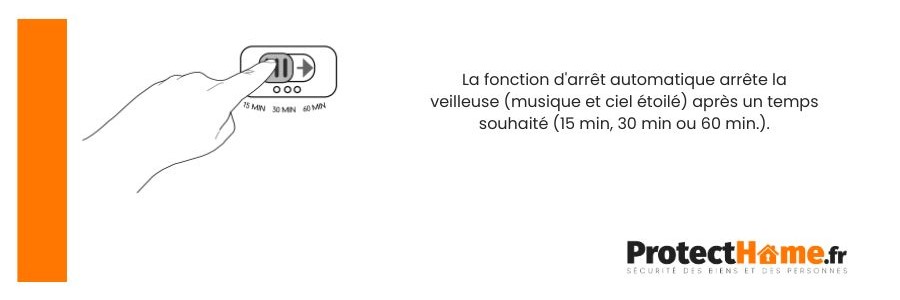 minuteur veilleuse musicale