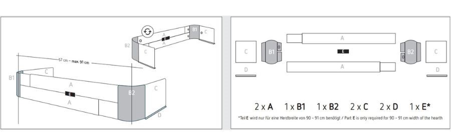pieces protection plaque de cuisson