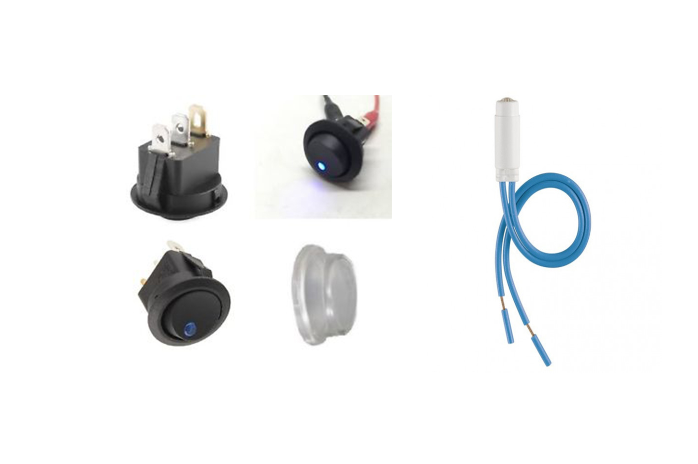 Espion LED Vert 12V Dc Métal Cônique 14mm Auto Moto Camper Contact Lampe - Foto 10