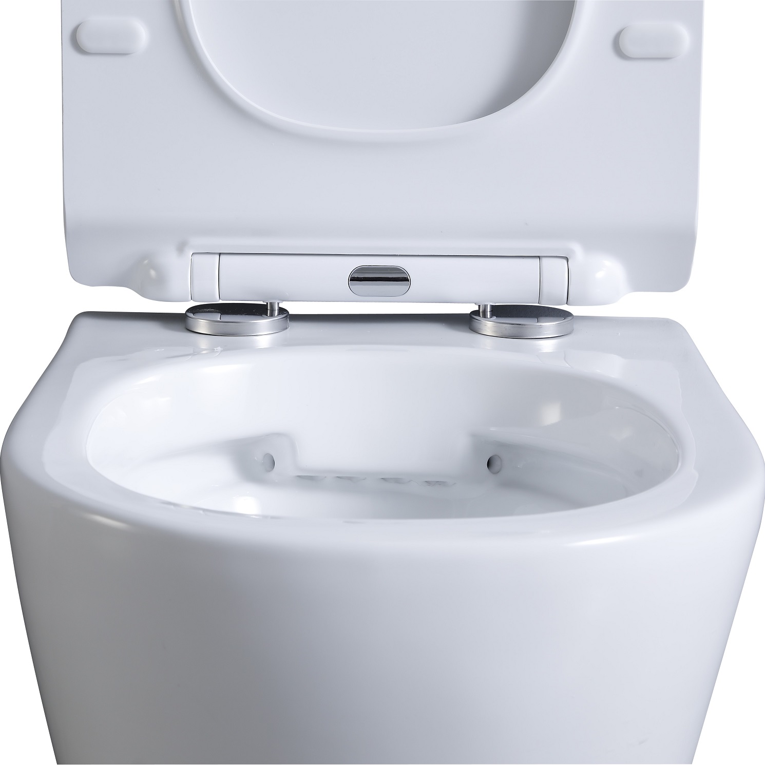 Toilette Hänge WC Spülrandlos inkl. WC Sitz mit Absenkautomatik