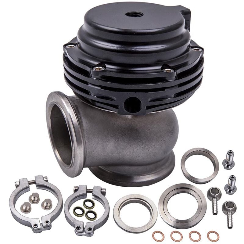 External Turbo Stainless Steel Adjustable Wastegate Exhaust v Band Flange new