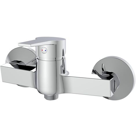 Externe Chrom-Brausemischer mit Metallhebel – Hellis-Serie