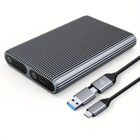 Externes Gehäuse für NVMe M.2 SSDs zur Steigerung der Geschwindigkeit und Leistung Ihres Laptops oder Desktop-Computers