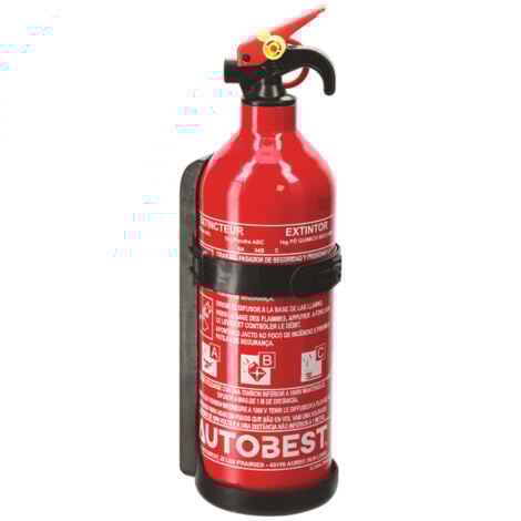 Extincteur 1kg à poudre abc classes de feux - AUTOBEST
