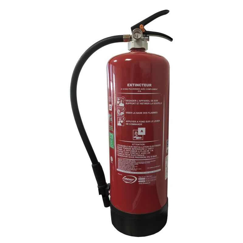 Extincteur 9Lt HydroGel pour batterie Lithium NF
