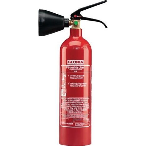 Extincteur à dioxyde de carbone 2 kg 34 B avec support mural
