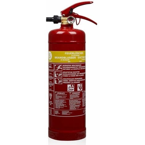Smartwares Extincteur à mousse SB2 2 Classe AB Acier 10.014.97