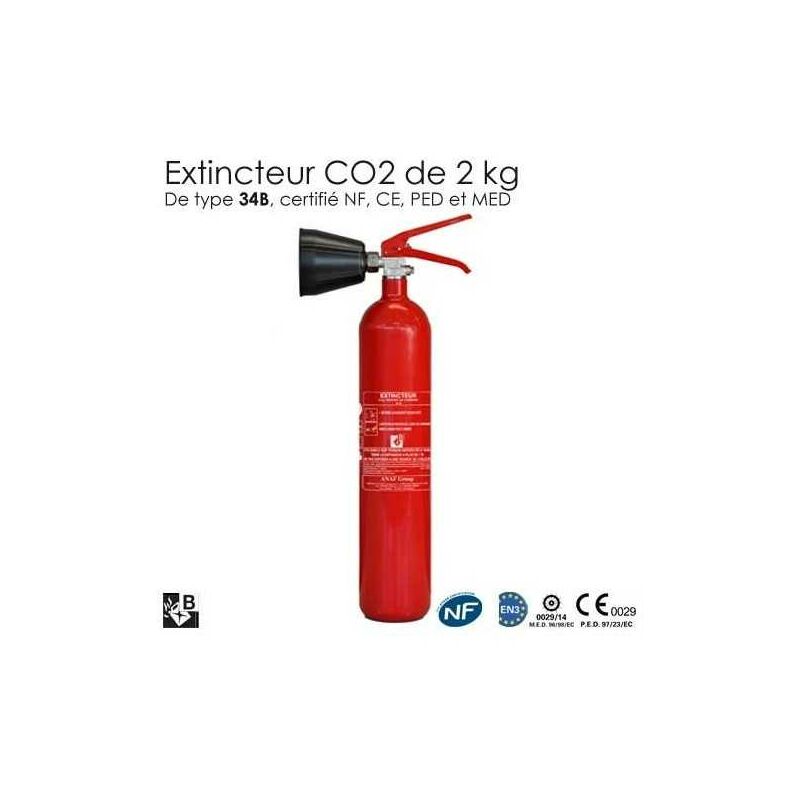 Extincteur Co2 Capacite 2 Kg Pour Tableau Electrique Securite Incendie Bricolage Bricolage Securite Incendie