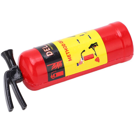 Extincteur Décoratif Miniature pour Modélisme, Accessoire Réaliste avec LED pour Maquettes et Décoration Intérieure - Rouge