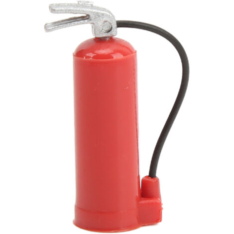 Extincteur Décoratif Miniature Rouge pour Modèles RC 1/18 1/24, Accessoire Réaliste pour AXIAL SCX24 et Voitures Miniatures