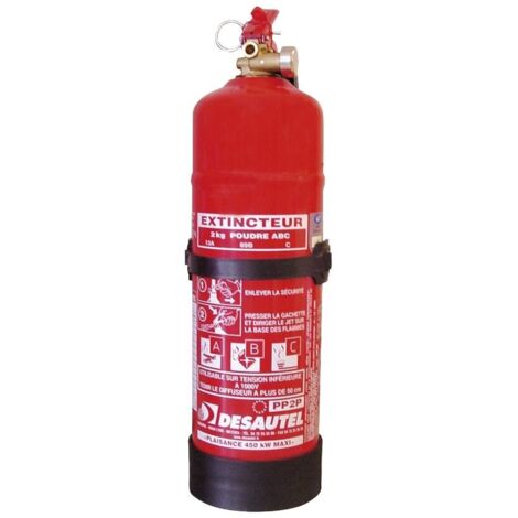 Extincteur Poudre Polyvalente Abc 2 Kg Sous Pression  Avec Indicateur