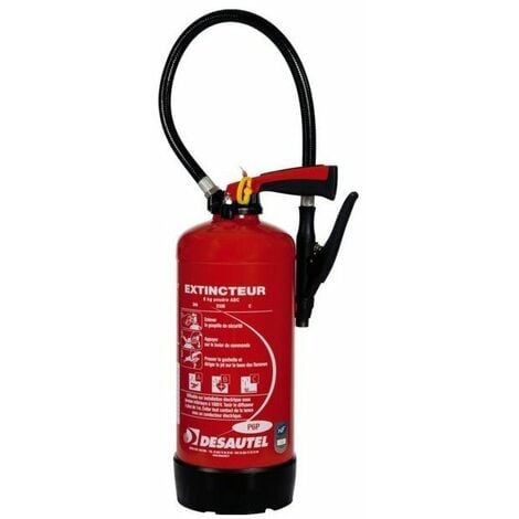 Extincteur poudre polyvalente abc 9 kg avec support