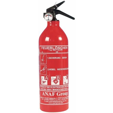 ADNAUTO Extintor 1Kg ABC Modelo - Con manómetro