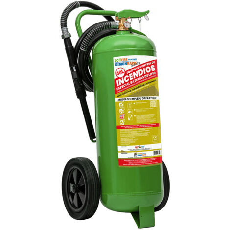 Extintor ecofire ext040g verde carro 40 l