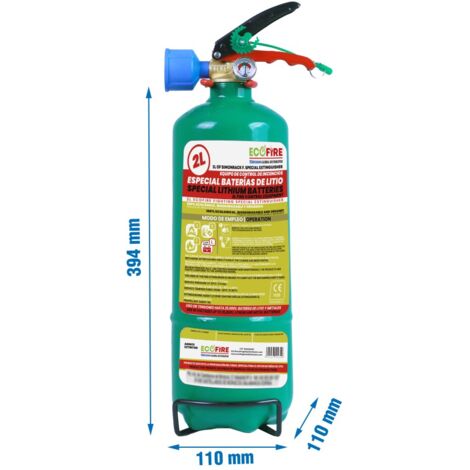 SIMONRACK Extint.unit Ecofire F. Ext0002 Verde 2l + Soporte