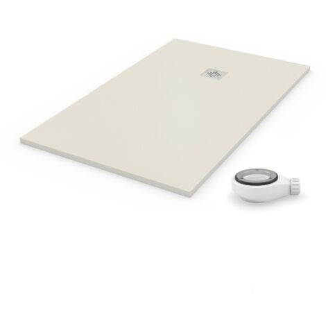 Extra flache Duschwanne NATURAL Hellbeige RAL 1013 80x100