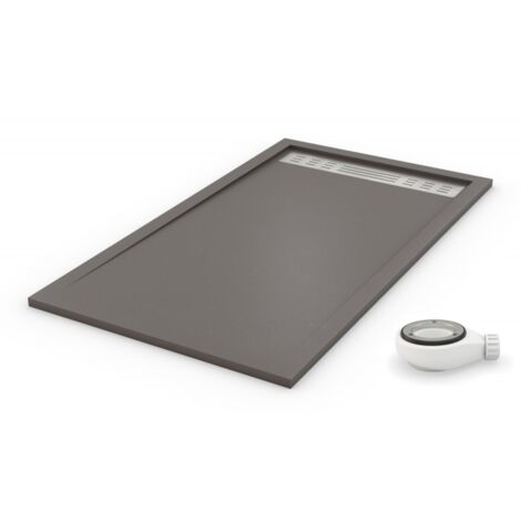 Extra flache Duschwanne PREMIUM Staubgrau RAL 7037 90x150