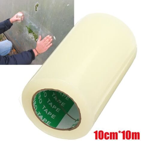 Extra Fort Clair UV Serre Polythène Permanent Réparation Bande Ruban 10cmx10m