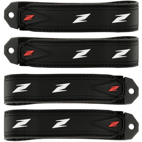 extra full, Noir: Kit de fixation Velcro de rechange pour les rouleaux de cou, 4-pack