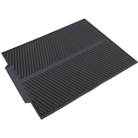 Extra Large Dish Drying Mat Premium Heat Resistant Silicone Pad (Grey)