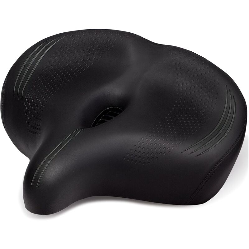 Extra Large Selle de Velo Ultra Confortable, Selle Vélo Anti Douleur, Ergonomique, Homme Femme Selle Bike Life Confort, Selle Vélo pour Vélos