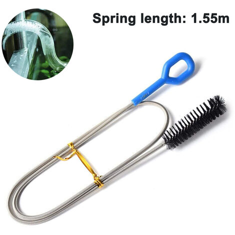 Pipe Dredging Brush Bathroom Sewer Hair Remove Sink Cleaning Brush Drain  Cleaner Bendable Flexible Clog Plug Hole Remover Tools