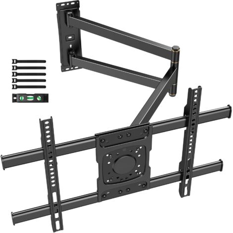Extra Long Full Motion TV Wall Mount for 32-75 Inch Tvs 710mm Extension 45kg Capacity Vesa 600x400mm