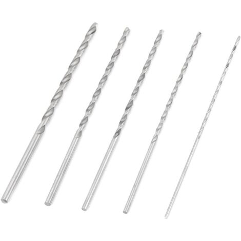 Extra-Longue Foret HSS Foret en Acier à Grande Vitesse Forets Hélicoïdaux Twist Drill (5pcs 150mm)