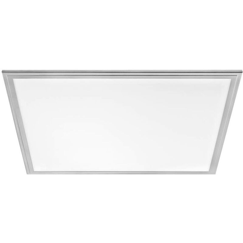 Image of Extralight - extra soffitto del pannello luce led luce salobrena 2 alluminio grigio 59,5 x 59,5cm h :. 1,1 cm dimmerabili compreso riquadrati