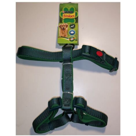 Extra-Soft Green Harness for Dogs - Size ML - Friskies Purina