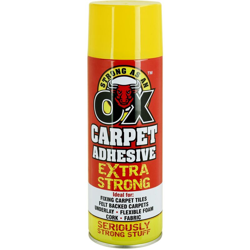 1x Extra Strong Spray Carpet Adhesive For Tiles Felt Underlay Fabric Glue 500ml