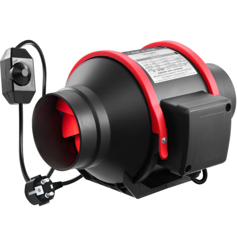 Extracteur 40W 310m³/h, vitesse variable, pour salle de bain et cave