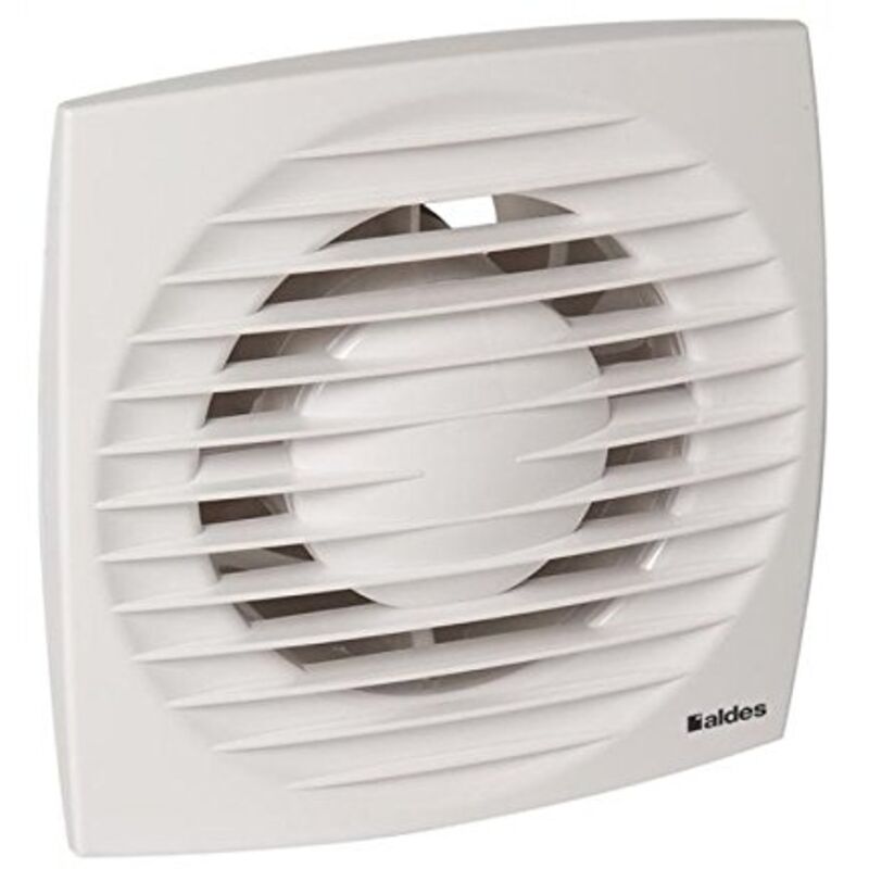 Ventilateur-extracteur de salle de bains Aldes 100mm avec programmateur blanc 230V