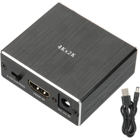 Extracteur Audio HDMI 4K avec Sorties SPDIF et Jack 3,5 mm - Convertisseur Audio Numérique