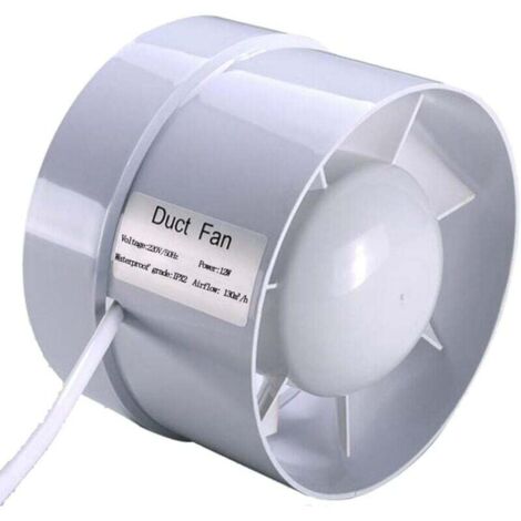Extracteur D Air Silencieux 100Mm 12W 130M³H Économe Énergie Ventilateur Conduit Salle De Bain Serre Tente