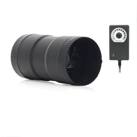 Extracteur D'air - 99 mm - 6 W - Régulateur De Vitesse Variable - Pour Cave Garage Sous-Sol Tente De Culture - 1 Pièce