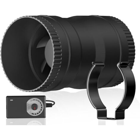 Extracteur d'air de 75 mm, ventilation de cave 204 m³/h avec variateur de vitesse, extracteur d'air pour garages et tentes de culture