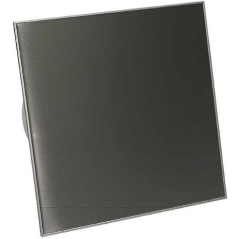 EXTRACTEUR D'AIR DE VENTILATEUR MURAL DE 100 MM DE DIAMÈTRE AVEC PANNEAU EN ACIER INOXYDABLE VERSION STANDARD PLUMBING4HOME