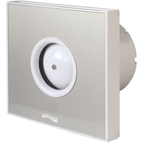 Extracteur d'air hélicoïdal GIOTTO 230V Ø100mm - Avec minuteur - Gris - First Plast