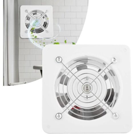 Extracteur d'air mural 25W 220V – 140m³/H – Faible bruit 30-35dB – Installation facile – Pour salle de bain, cuisine, garage