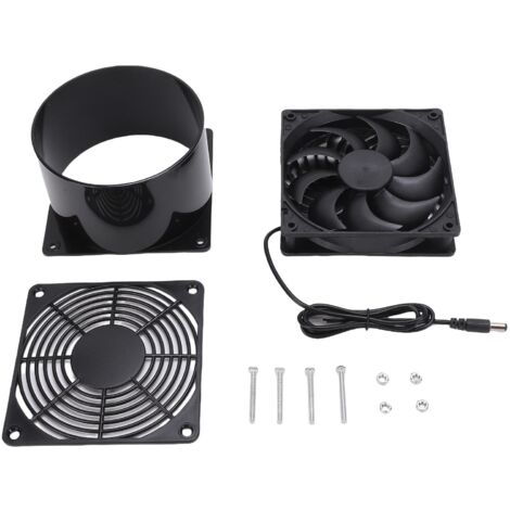 Extracteur d'Air Solaire ABS, Kit de Ventilation à Ventilateur Circulaire pour Cuisine, Maison Animaux, Poulailler, Serre